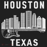Houston City Skyline Music Texas Souvenir Houston Golf Towel thumb 3