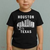 Houston City Skyline Music Texas Souvenir Houston Toddler T-Shirt thumb 2