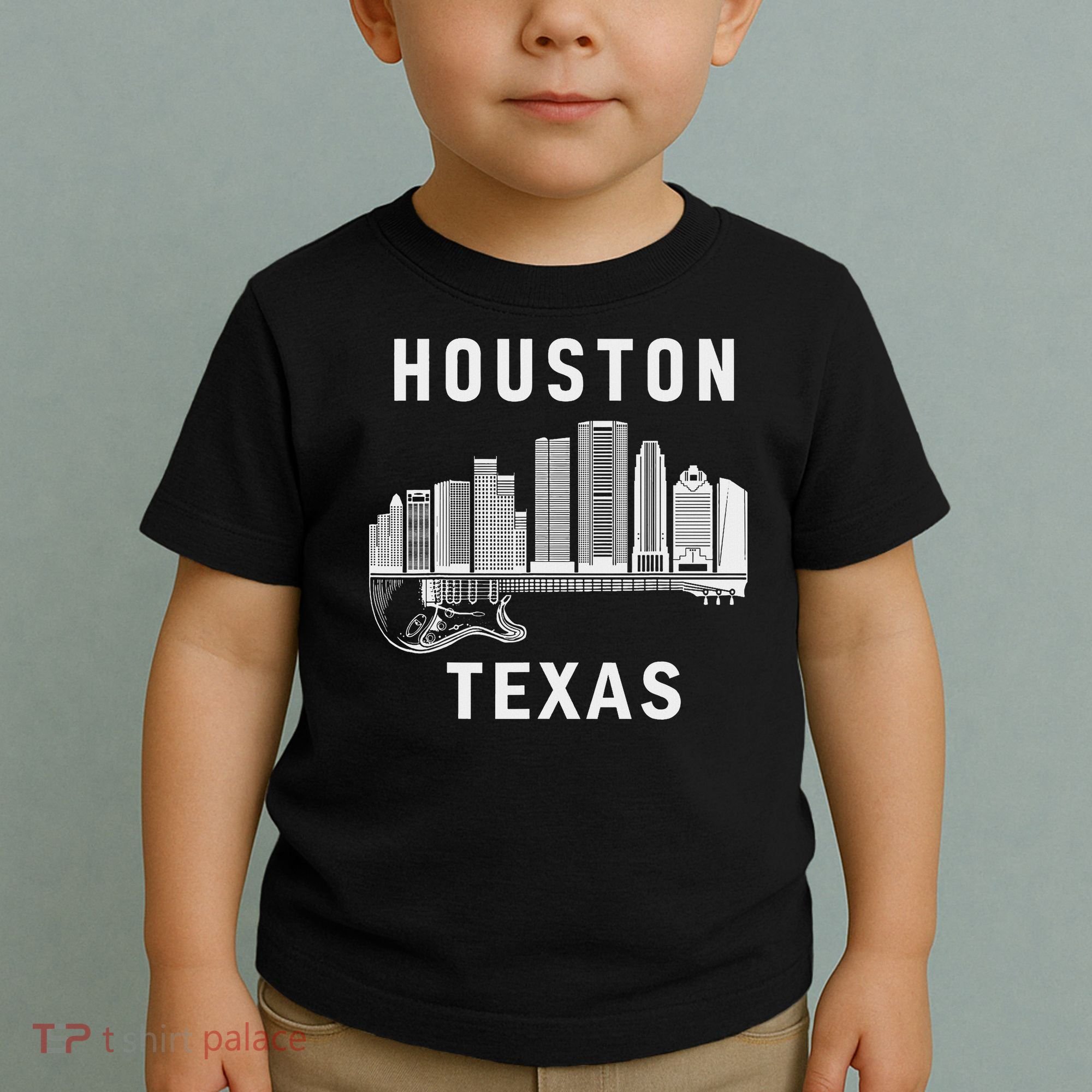 Houston City Skyline Music Texas Souvenir Houston Toddler T-Shirt
