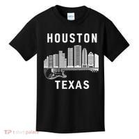 Houston City Skyline Music Texas Souvenir Houston Kids T-Shirt thumb 0