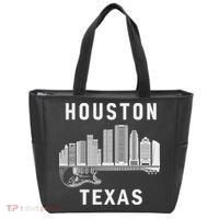 Houston City Skyline Music Texas Souvenir Houston Tote Bag thumb 0