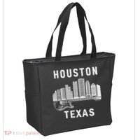 Houston City Skyline Music Texas Souvenir Houston Tote Bag thumb 2