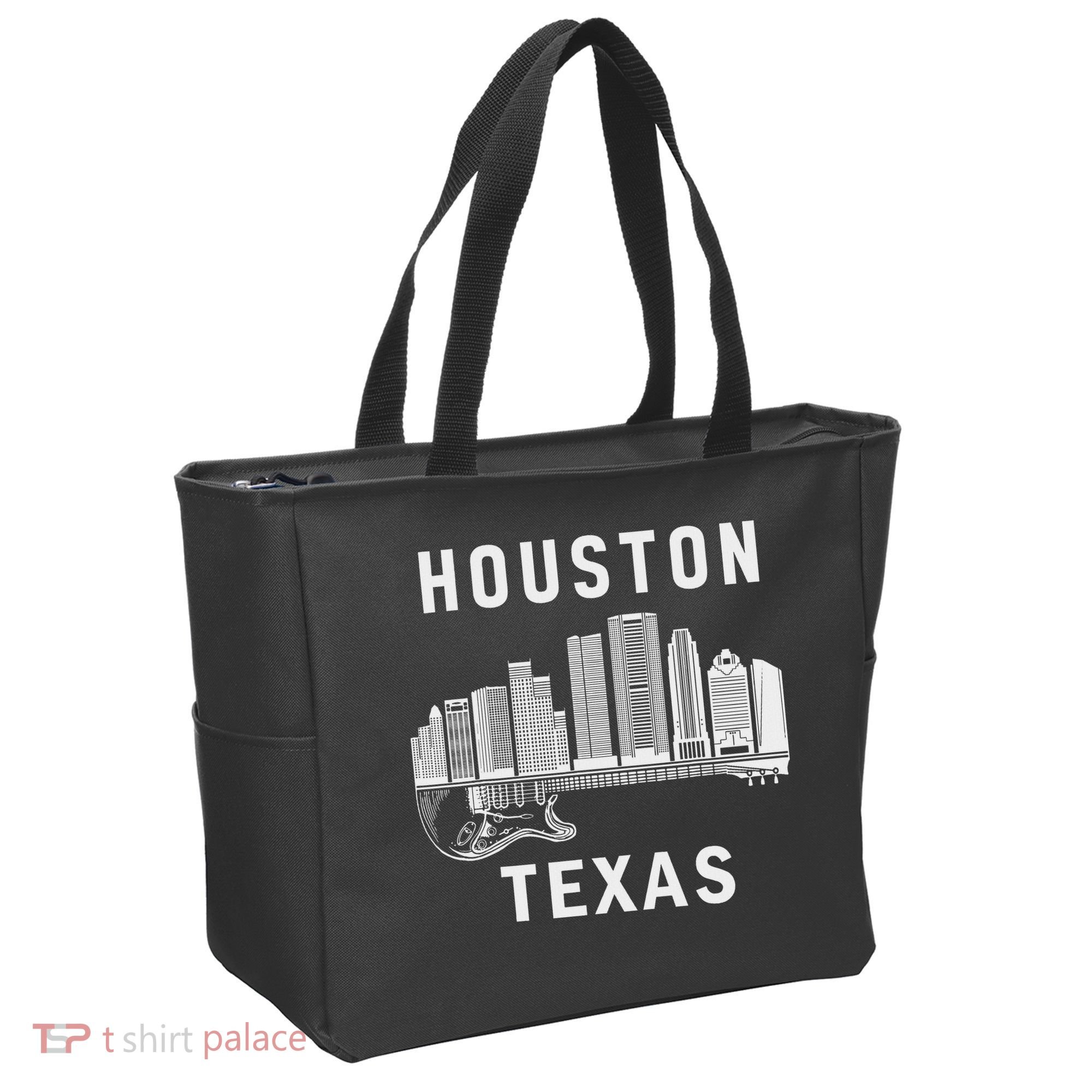 Houston City Skyline Music Texas Souvenir Houston Tote Bag