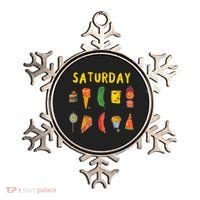 Hungry Caterpillars SATURDAY Funny Fruit Lover Vegan Ornament thumb 0