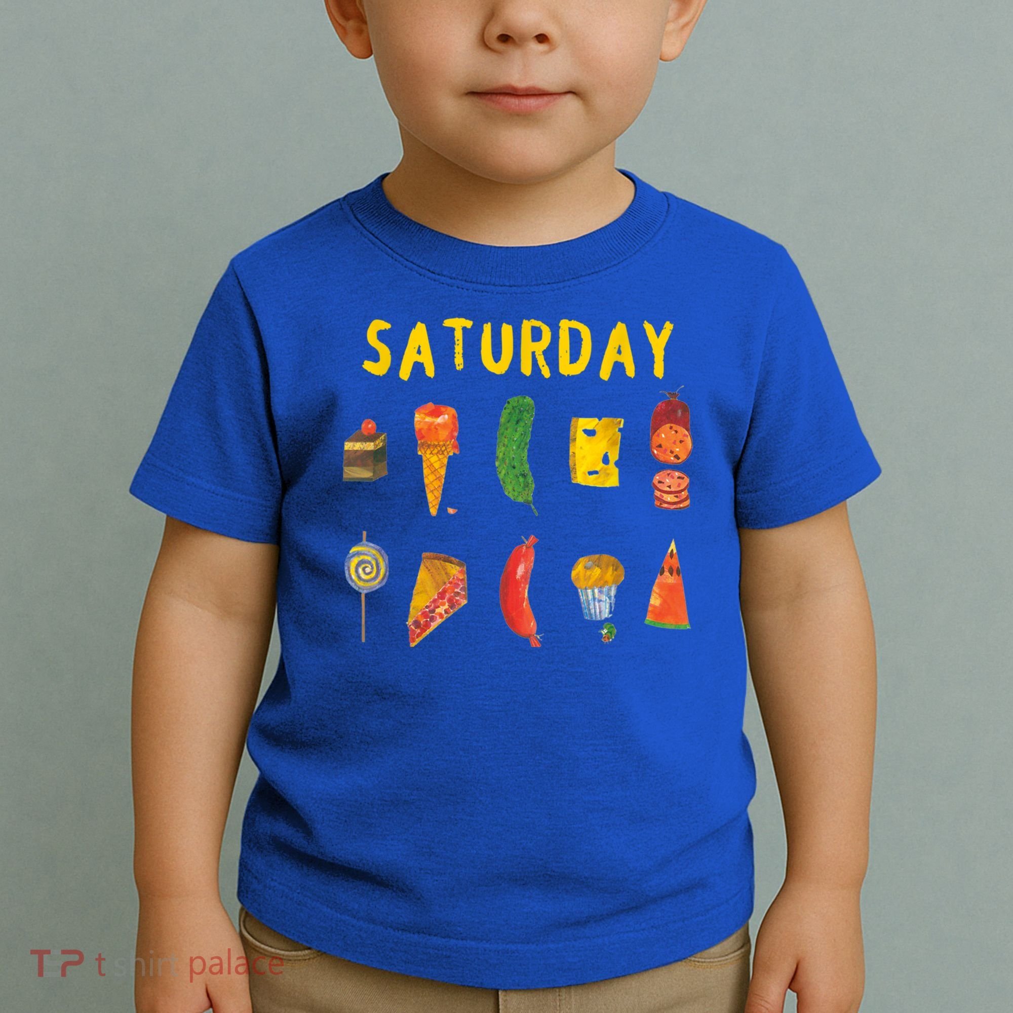 Hungry Caterpillars SATURDAY Funny Fruit Lover Vegan Toddler T-Shirt