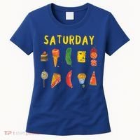 Hungry Caterpillars SATURDAY Funny Fruit Lover Vegan Women's T-Shirt thumb 0