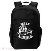 Hawaiian Christmas Santa Shaka Mele Kalikimaka Retro Hawaii Gift Backpack thumb 0