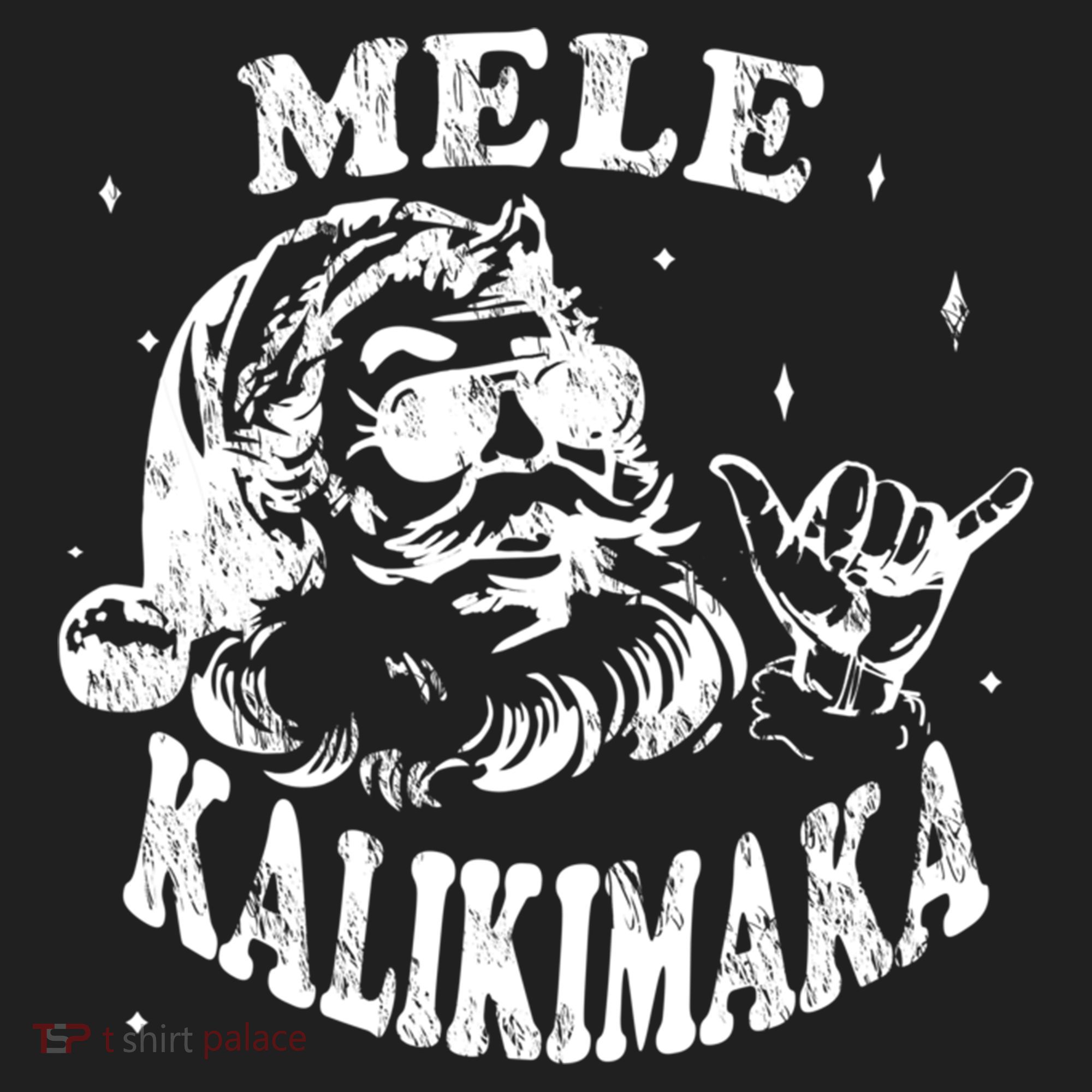 Hawaiian Christmas Santa Shaka Mele Kalikimaka Retro Hawaii Gift Beanie