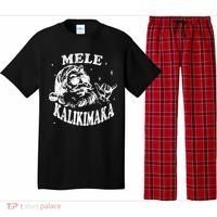 Hawaiian Christmas Santa Shaka Mele Kalikimaka Retro Hawaii Gift Pajama Set thumb 0