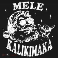 Hawaiian Christmas Santa Shaka Mele Kalikimaka Retro Hawaii Gift Ornament thumb 1