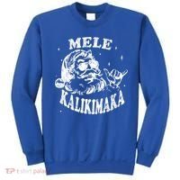 Hawaiian Christmas Santa Shaka Mele Kalikimaka Retro Hawaii Gift Sweatshirt thumb 0