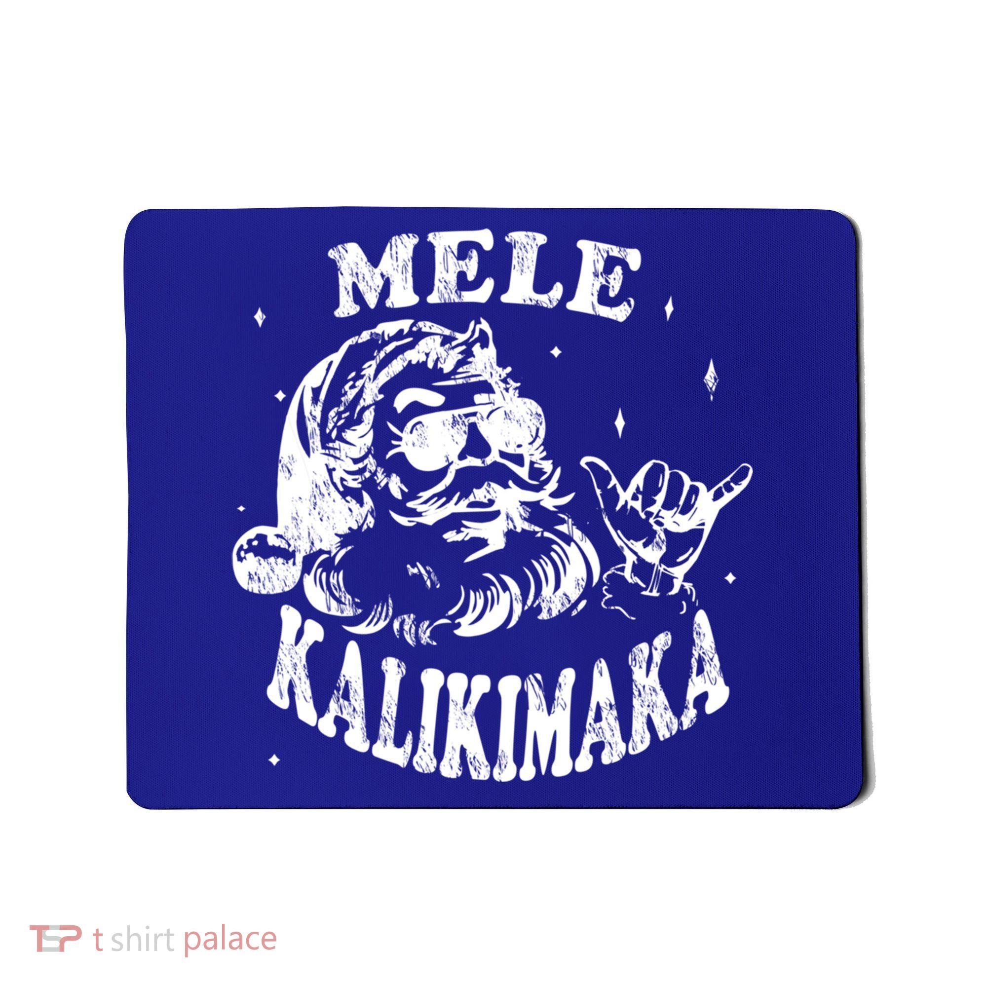 Hawaiian Christmas Santa Shaka Mele Kalikimaka Retro Hawaii Gift Mousepad