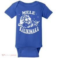 Hawaiian Christmas Santa Shaka Mele Kalikimaka Retro Hawaii Gift Baby Bodysuit thumb 0
