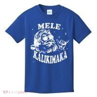 Hawaiian Christmas Santa Shaka Mele Kalikimaka Retro Hawaii Gift Kids T-Shirt thumb 0