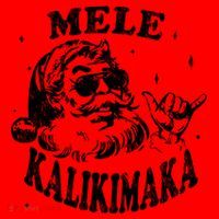 Hawaiian Christmas Santa Shaka Mele Kalikimaka Retro Hawaii Gift Santa Hat thumb 1