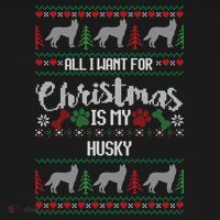 Husky Christmas Sweater Ugly Husky Sweater Gift Doggie Tank thumb 4