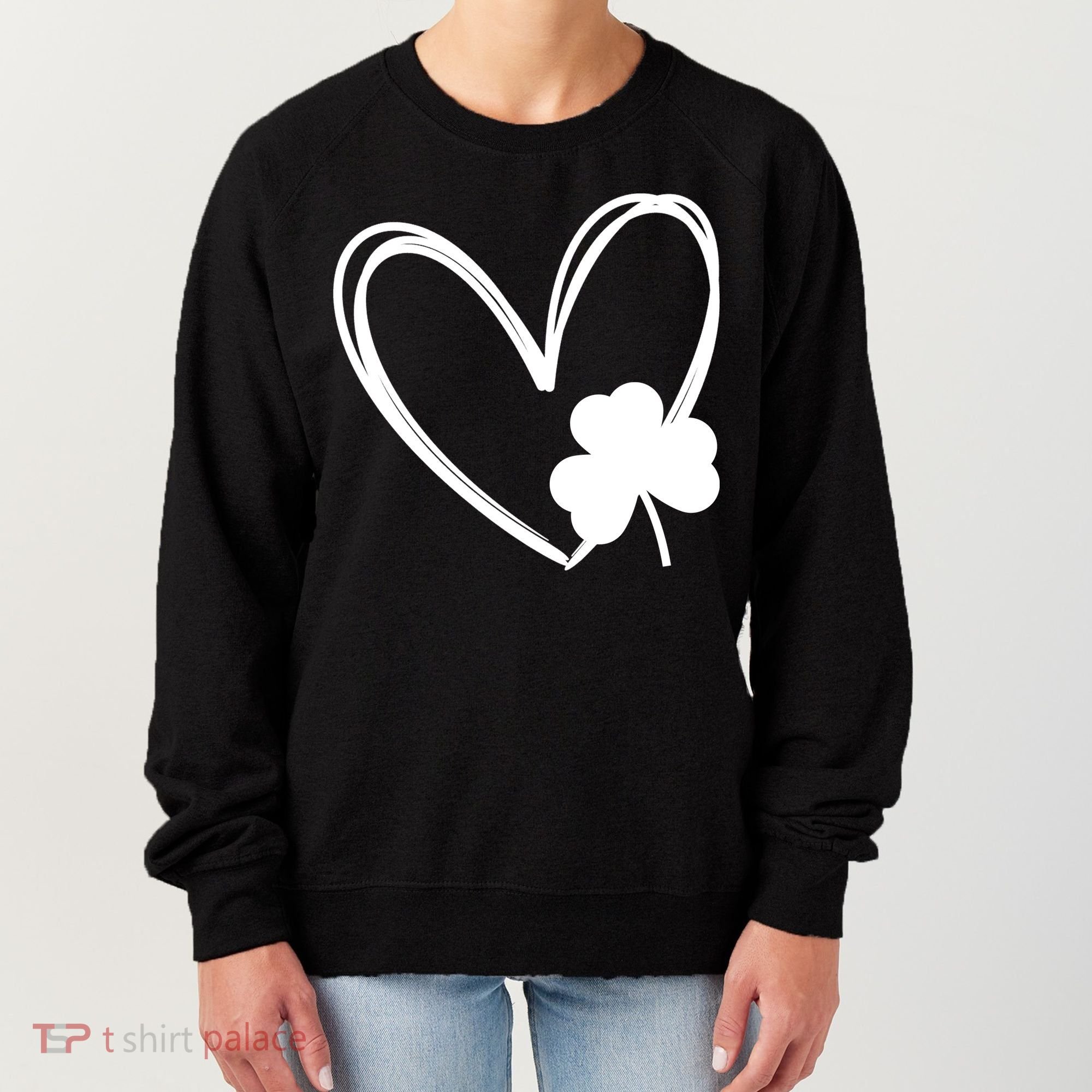 Heart Clover St Patrick's Day Women's Sweatshirt