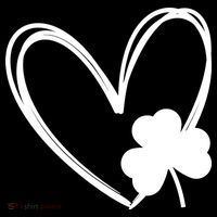 Heart Clover St Patrick's Day USA-Made Doggie Bandana thumb 2