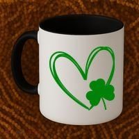 Heart Clover St Patrick's Day Coffee Mug thumb 2