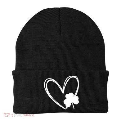 Heart Clover St Patrick's Day Beanie