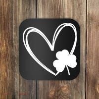 Heart Clover St Patrick's Day Coaster thumb 0