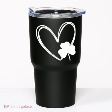 Heart Clover St Patrick's Day Tumbler