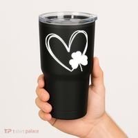 Heart Clover St Patrick's Day Tumbler thumb 2