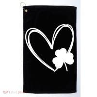Heart Clover St Patrick's Day Golf Towel thumb 0