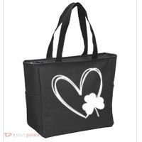 Heart Clover St Patrick's Day Tote Bag thumb 2