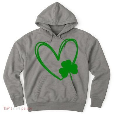 Heart Clover St Patrick's Day Hoodie
