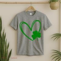Heart Clover St Patrick's Day T-Shirt thumb 2
