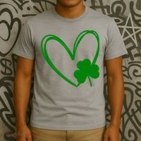 Heart Clover St Patrick's Day T-Shirt thumb 3