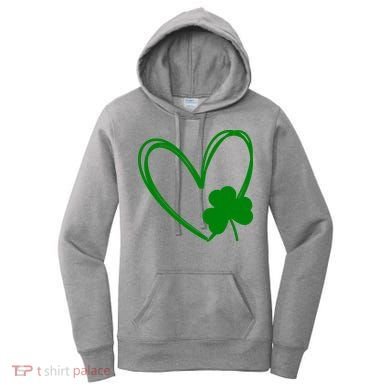 Heart Clover St Patrick's Day Women's Hoodie