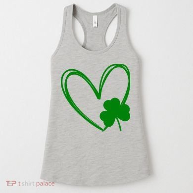 Heart Clover St Patrick's Day Women's Tank Top