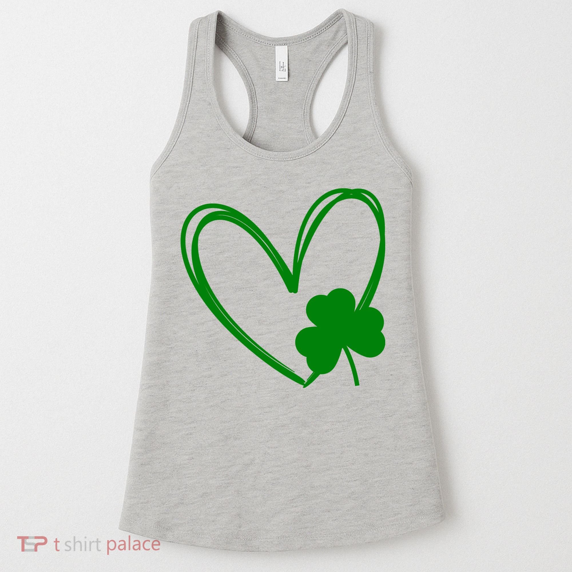 Heart Clover St Patrick's Day Women's Tank Top