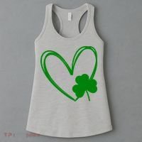 Heart Clover St Patrick's Day Women's Tank Top thumb 3