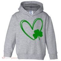 Heart Clover St Patrick's Day Toddler Hoodie thumb 0