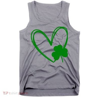 Heart Clover St Patrick's Day Tank Top