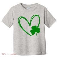 Heart Clover St Patrick's Day Toddler T-Shirt thumb 0
