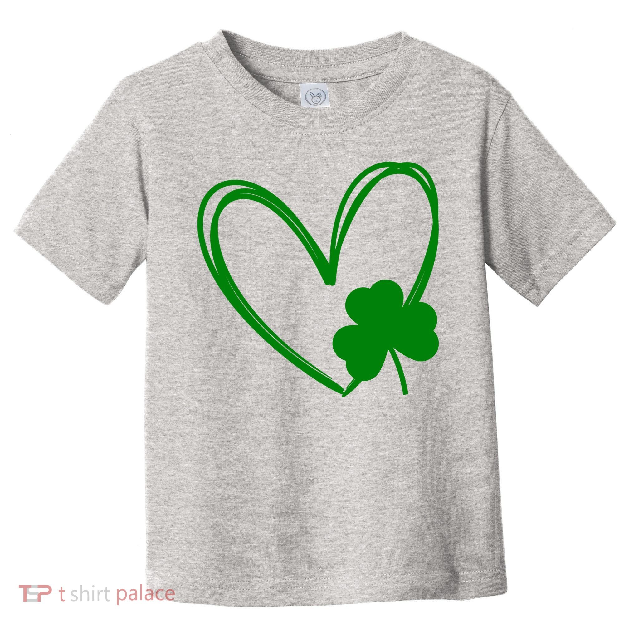 Heart Clover St Patrick's Day Toddler T-Shirt