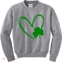 Heart Clover St Patrick's Day Kids Sweatshirt thumb 0