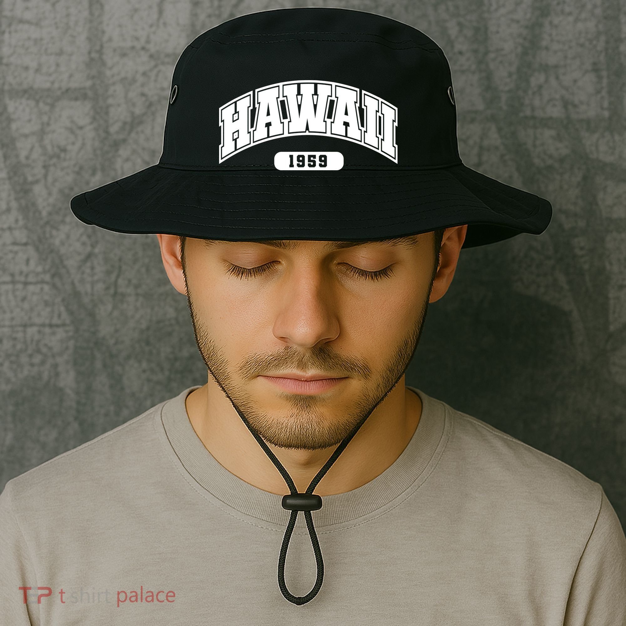 Hawaii Collegiate Style 1959 Bucket Hat