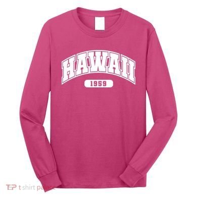Hawaii Collegiate Style 1959 Long Sleeve Shirt