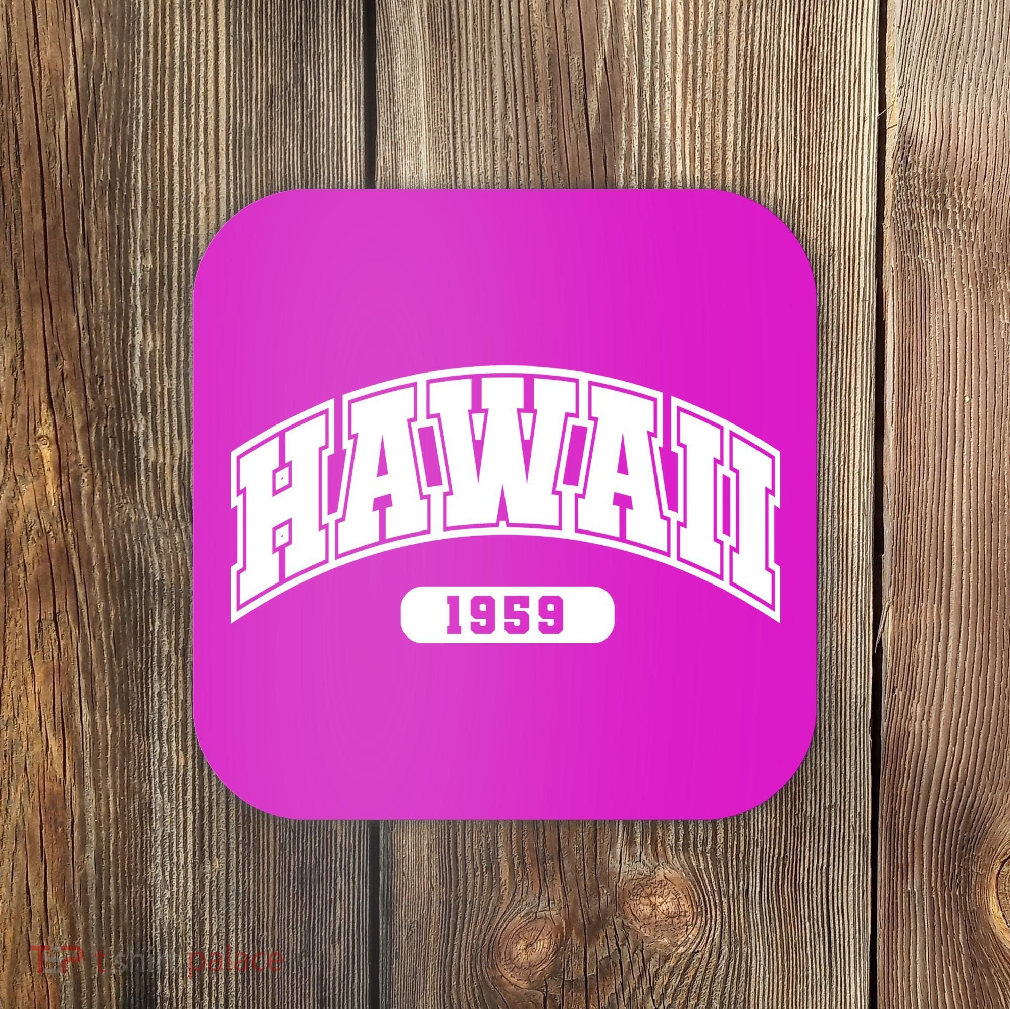 Hawaii Collegiate Style 1959 Coaster