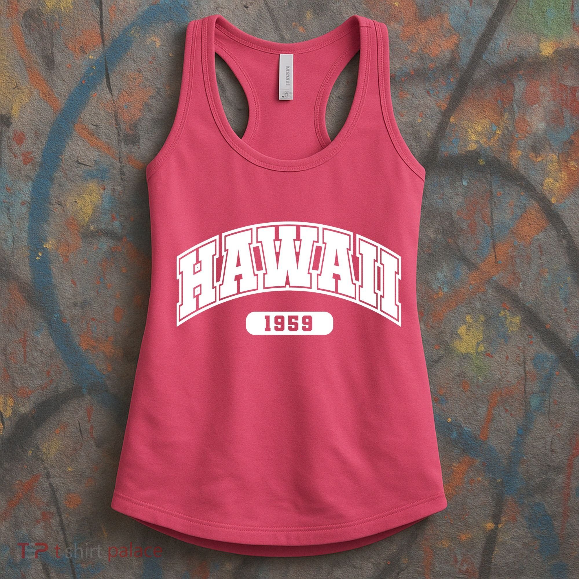 Hawaii Collegiate Style 1959 Women's Tank Top
