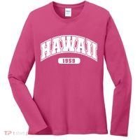 Hawaii Collegiate Style 1959 Women's Long Sleeve Shirt thumb 0