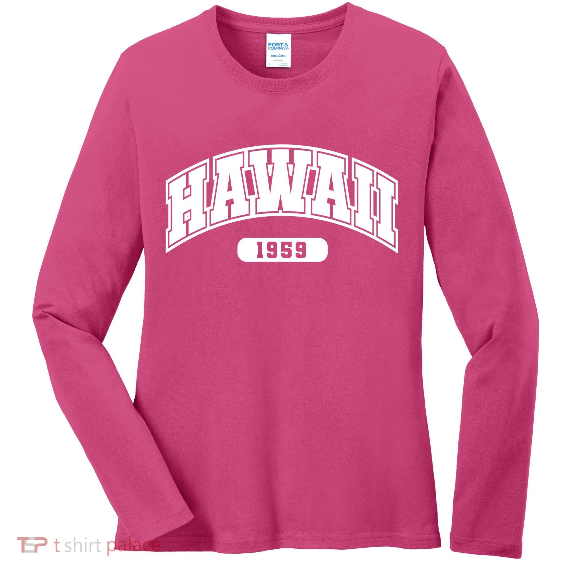 Hawaii Collegiate Style 1959 Women's Long Sleeve Shirt