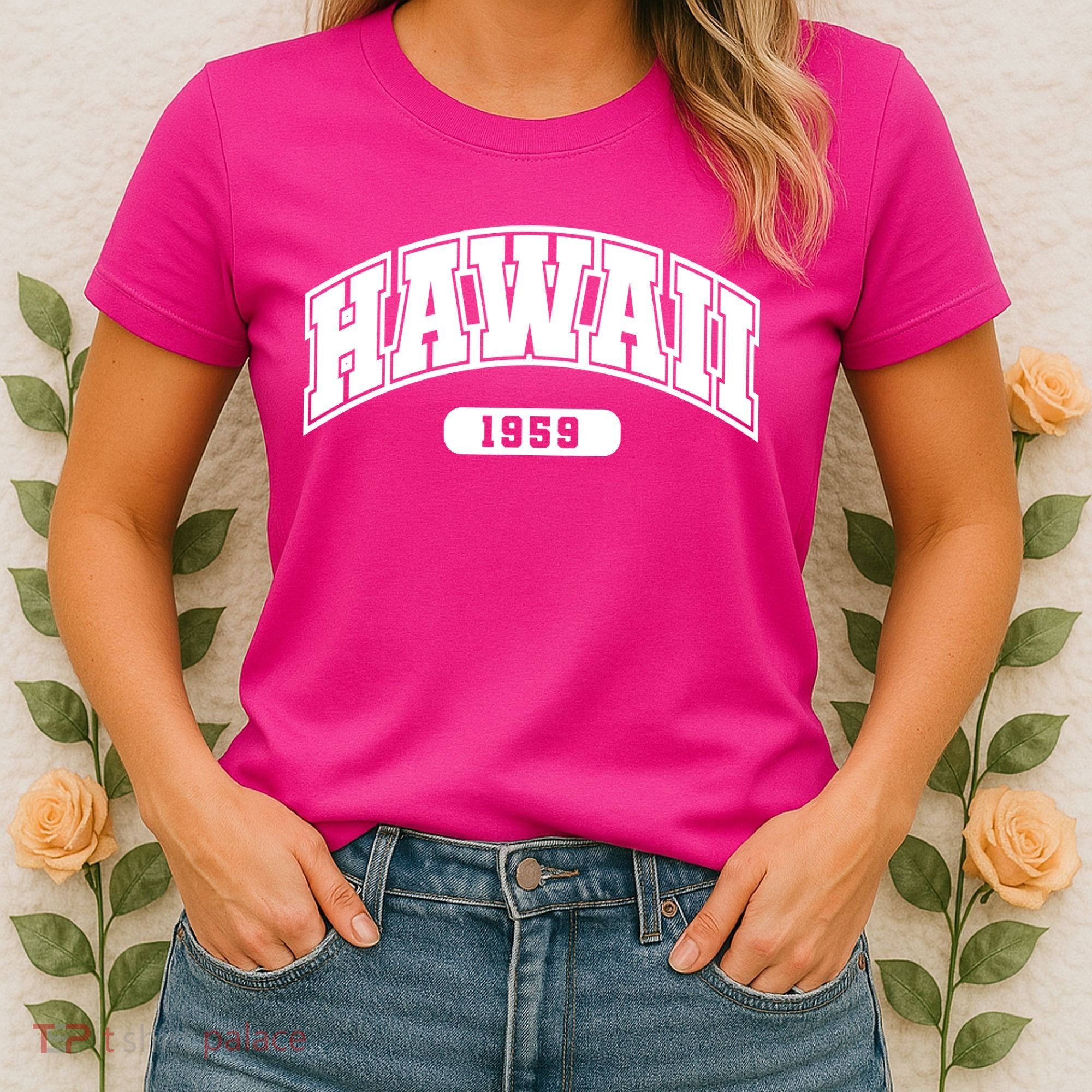 Hawaii Collegiate Style 1959 Women's T-Shirt