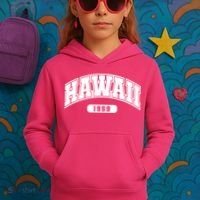 Hawaii Collegiate Style 1959 Kids Hoodie thumb 3