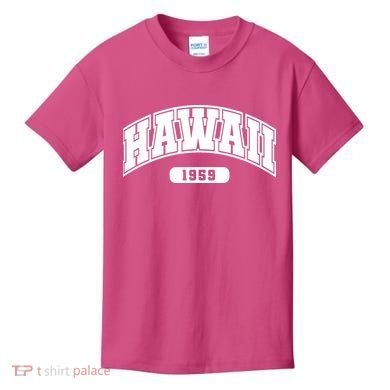 Hawaii Collegiate Style 1959 Kids T-Shirt